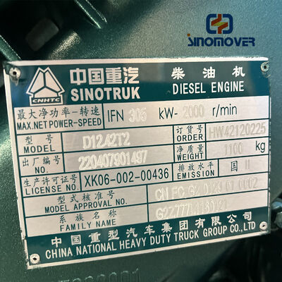 Sinotruk HOWO Camión D12 420HP Ensamblaje del motor piezas originales